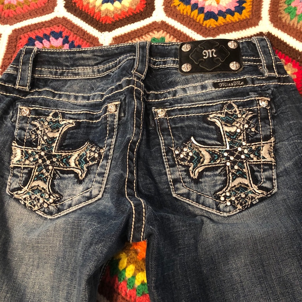 Miss Me relaxed boot cut jeans size 27 inseam 34